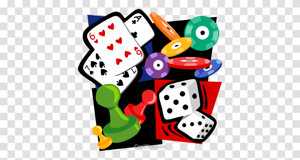 Gambling Motif Cards Poker Chips Dice Royalty Free Vector Clip, Game, Performer, Jigsaw Puzzle Transparent Png