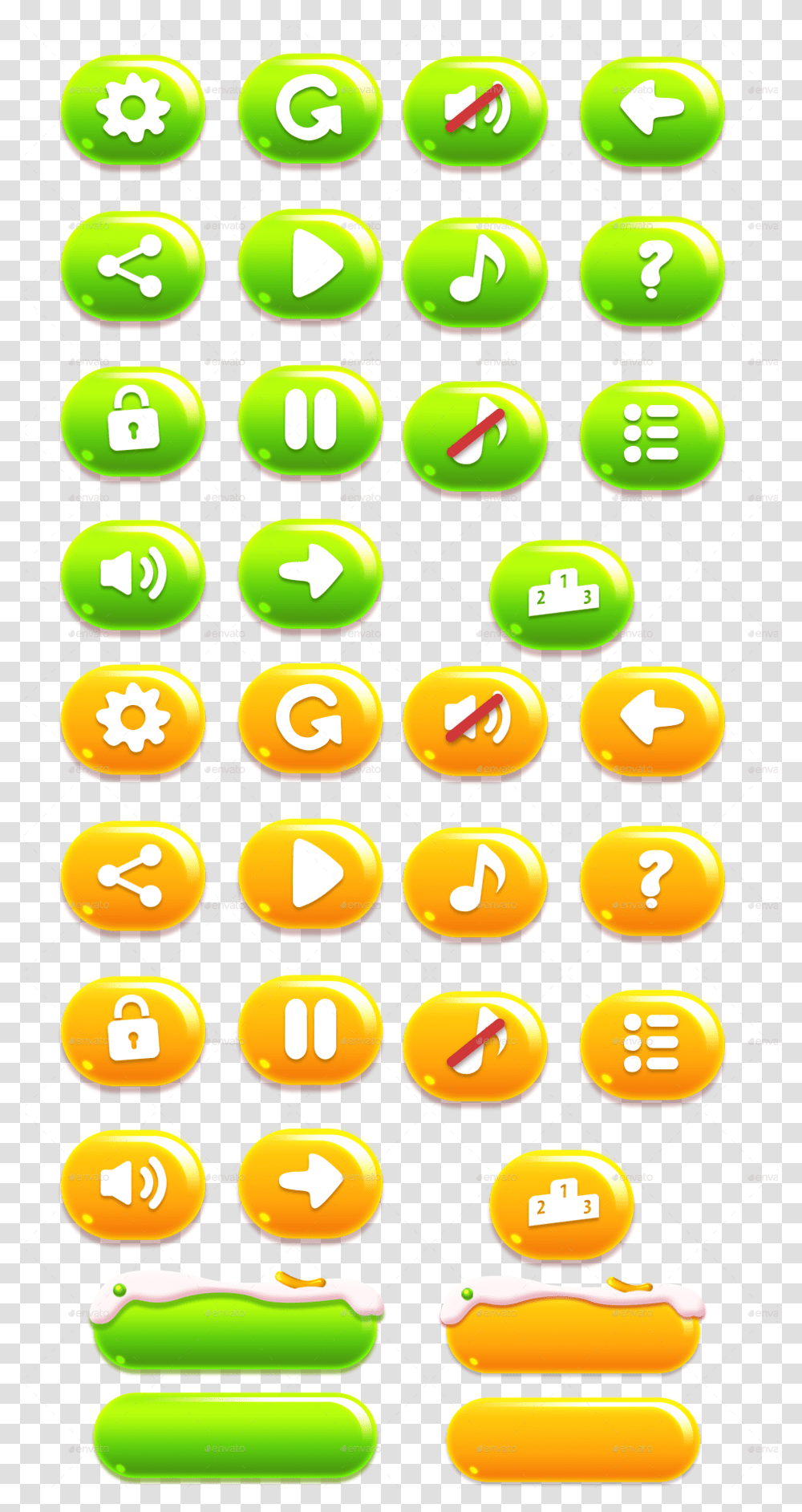 Game Buttons Free, Number, Word Transparent Png