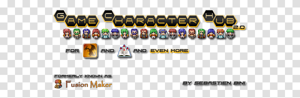 Game Character Hub Rpg Maker Mv Logo, Pac Man, Super Mario Transparent Png