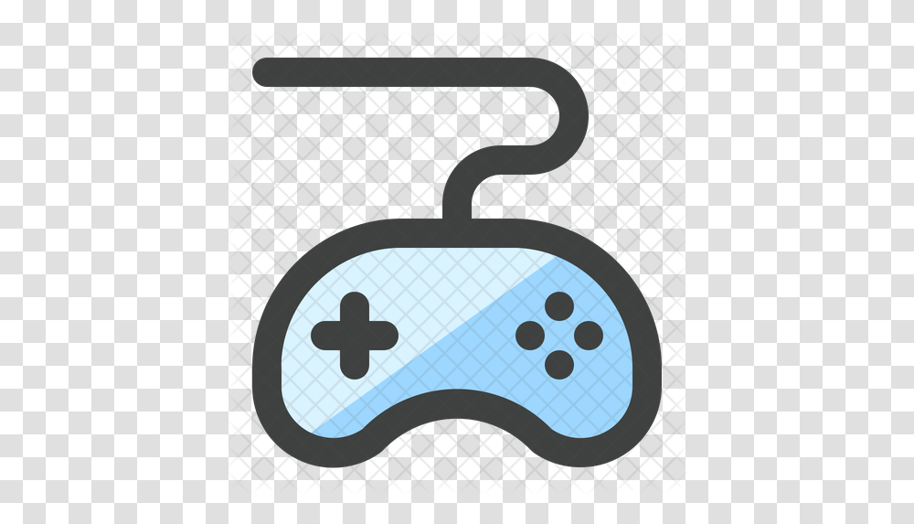 Game Controller Icon Of Colored Outline Game Clip Art Controller, Label, Text, Sticker, Logo Transparent Png