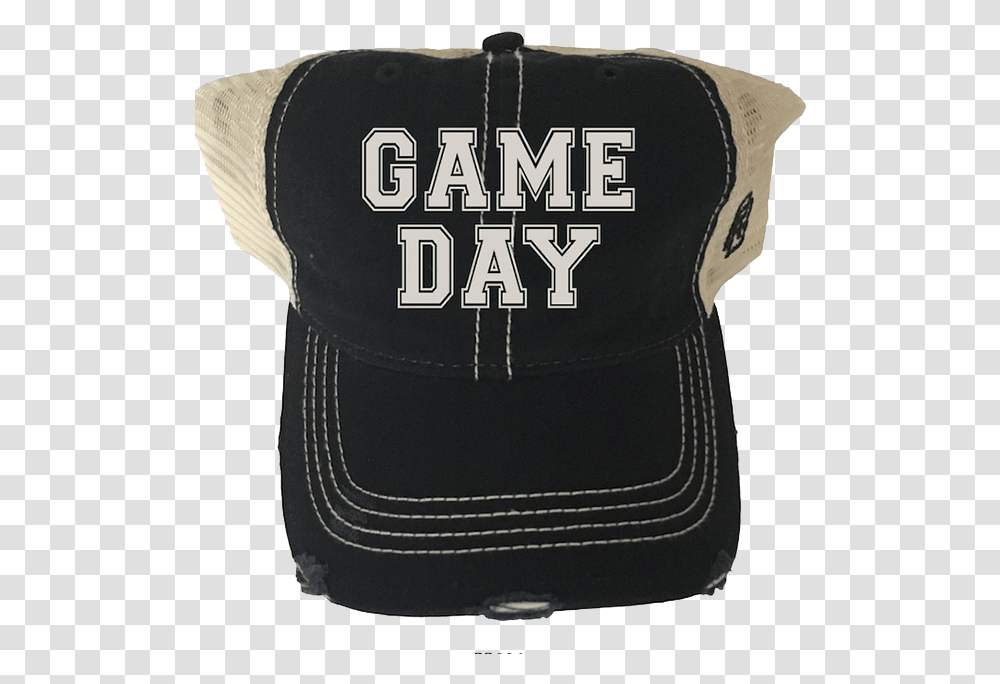 Game Day Distressed Snap Back Trucker Hat Baseball Cap, Apparel, Shirt Transparent Png