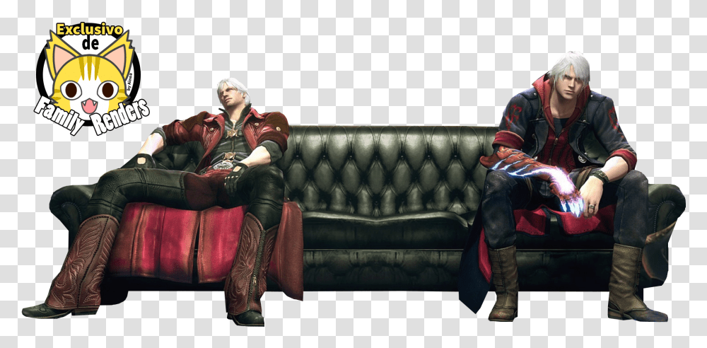 Game Devil May Cry, Furniture, Couch, Person, Human Transparent Png
