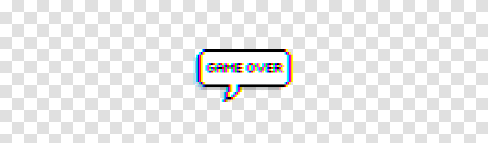 Game Gameover Glitch Tumblr Balloon Text, Pac Man Transparent Png