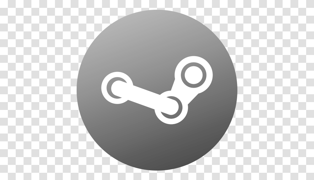 Game Gaming Gradient Circle Social Square Steam Icon, Head, Disk, Text, Rattle Transparent Png