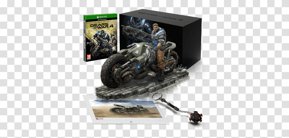 Game Gears Of War 4 Edition Video Game, Person, Human, Wheel, Machine Transparent Png