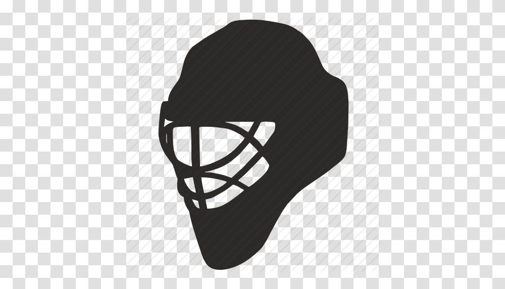 Game Goalie Helmet Hockey Mask Safety Icon, Apparel, Crash Helmet, Team Sport Transparent Png