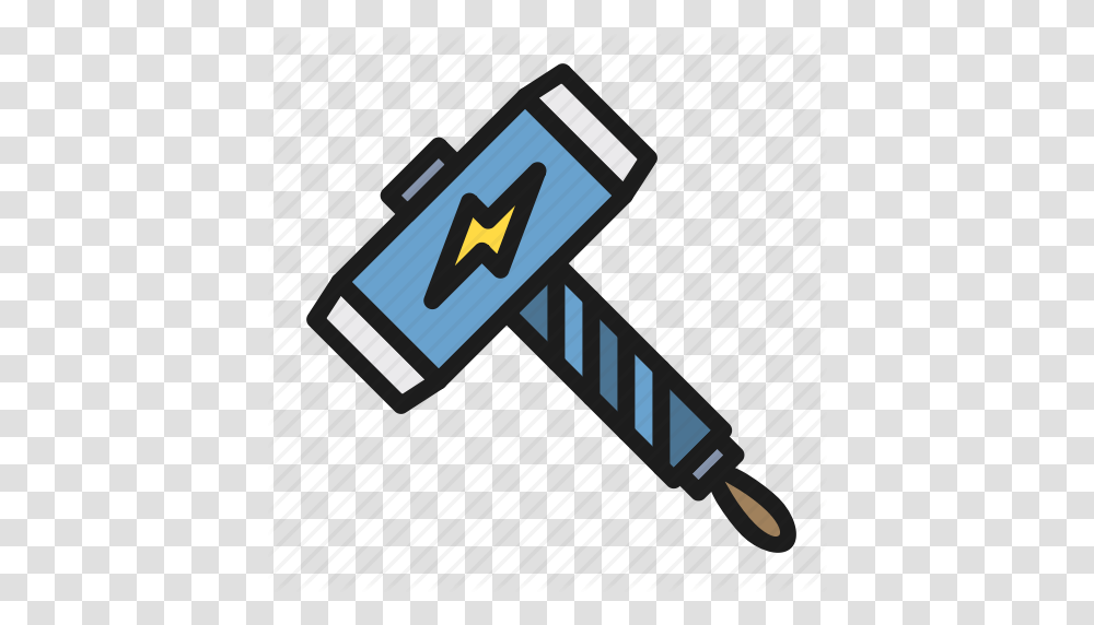 Game Hammer Mjolnir Movie War Weapon Icon, Tool, Mallet Transparent Png