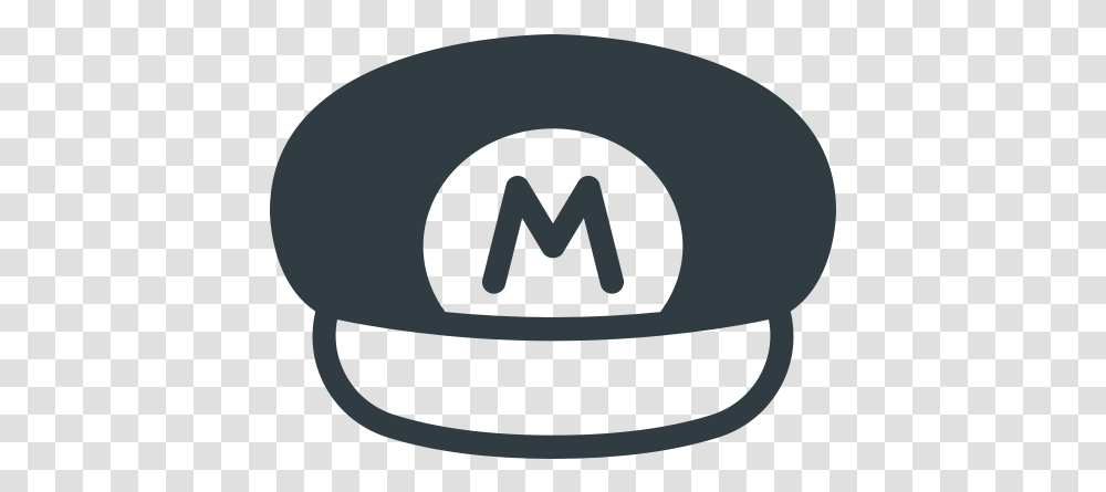 Game Hat Mario Retro Super Video Icon Gamer Hat Icon, Clothing, Apparel, Text Transparent Png