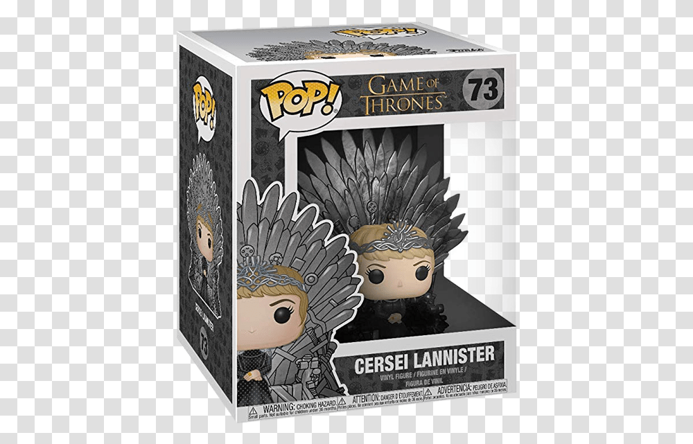 Game Of Thrones Cersei On Iron Throne Pop Deluxe Pop, Advertisement, Poster, Head, Performer Transparent Png