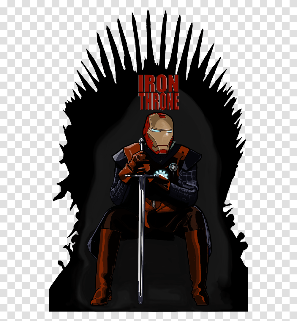 Game Of Thrones Chair Picture House Stark Iron Man, Ninja, Person, Human, Helmet Transparent Png