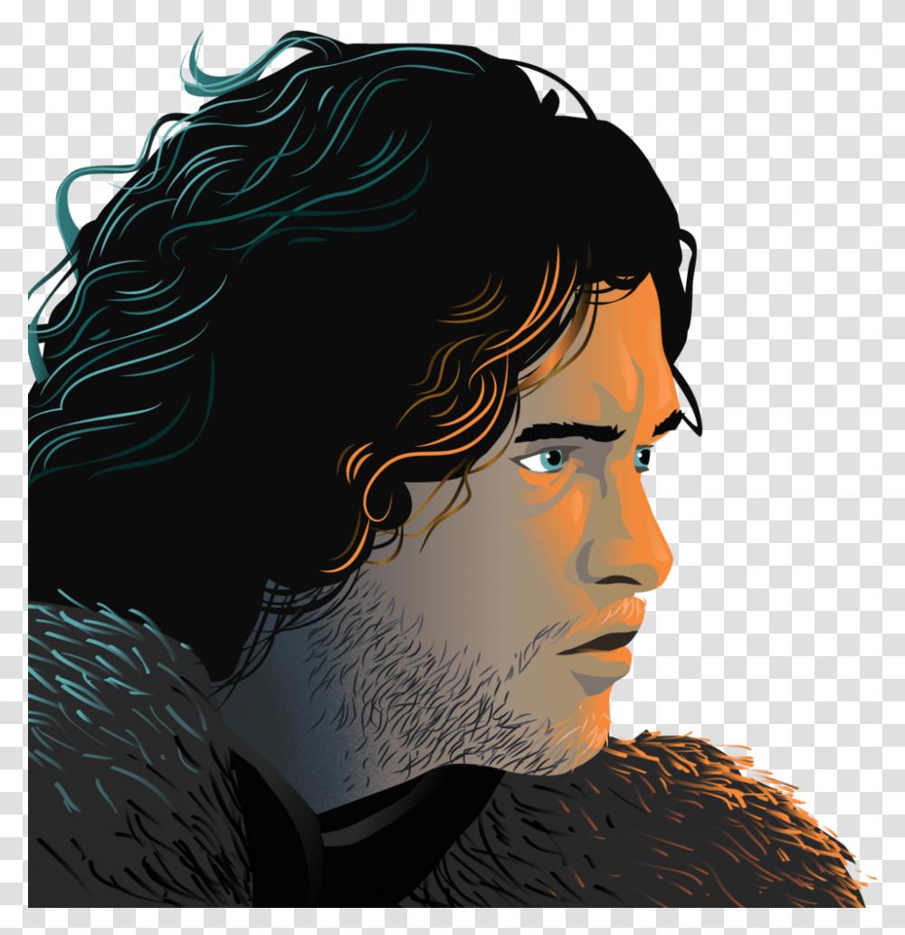 Game Of Thrones Chess - Danny Schlitz John Snow, Art, Graphics, Face, Person Transparent Png