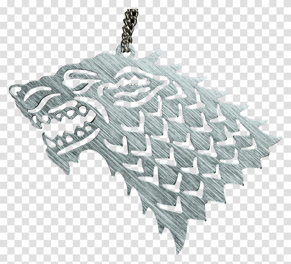 Game Of Thrones Chrome Stark Sigil Game Of Thrones Stark Wolf Logo Metal, Pendant Transparent Png