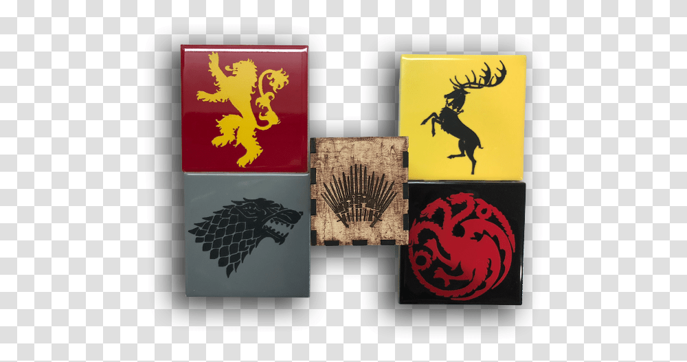 Game Of Thrones Coasters Stark Lannister Baratheon Targaryen Mormont, Animal, Bull, Mammal, Symbol Transparent Png