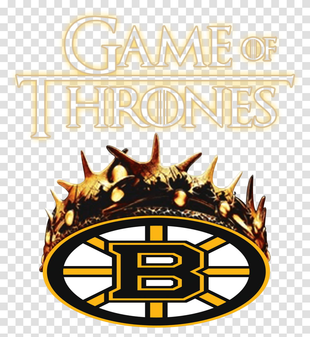 Game Of Thrones Crown Boston Bruins Shirt Poster, Advertisement, Flyer, Paper, Brochure Transparent Png