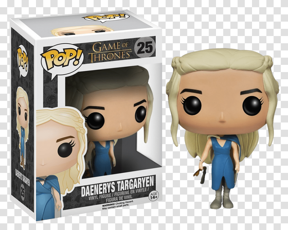 Game Of Thrones Daenerys Targaryen In Blue Dress Pop Vinyl Figure Funko Pop Daenerys, Toy, Plush, Head, Mascot Transparent Png