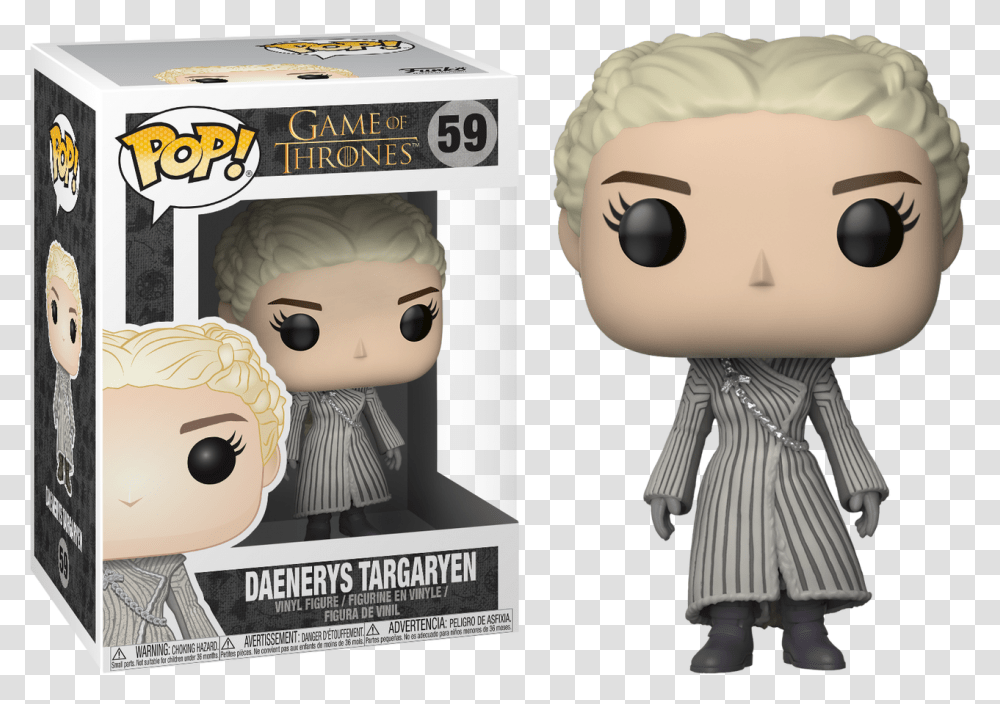 Game Of Thrones Daenerys Targaryen Pop Vinyl, Doll, Toy, Figurine, Head Transparent Png