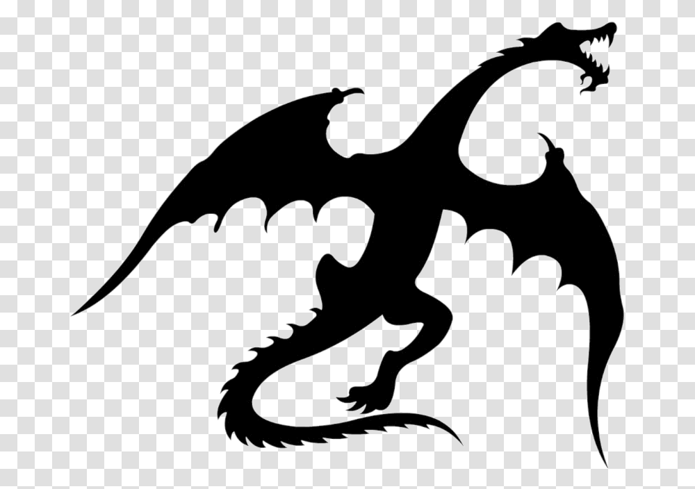 Game Of Thrones Dragon Flying Vector Clipart Flying Dragon Silhouette Transparent Png