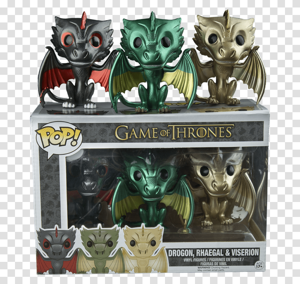 Game Of Thrones Dragons Game Of Thrones 3 Dragons Pops, Alien, Toy Transparent Png