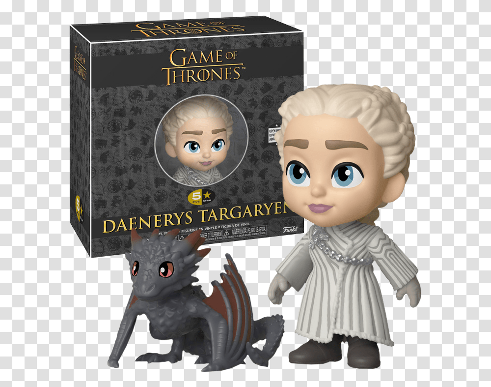 Game Of Thrones Funko 5 Star Daenerys Targaryen Pop Funko, Doll, Toy, Person, Human Transparent Png