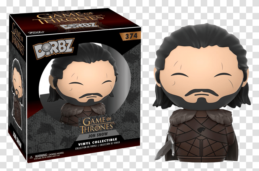 Game Of Thrones Funko Dorbz Jon Snow, Person, Poster, Advertisement, Text Transparent Png