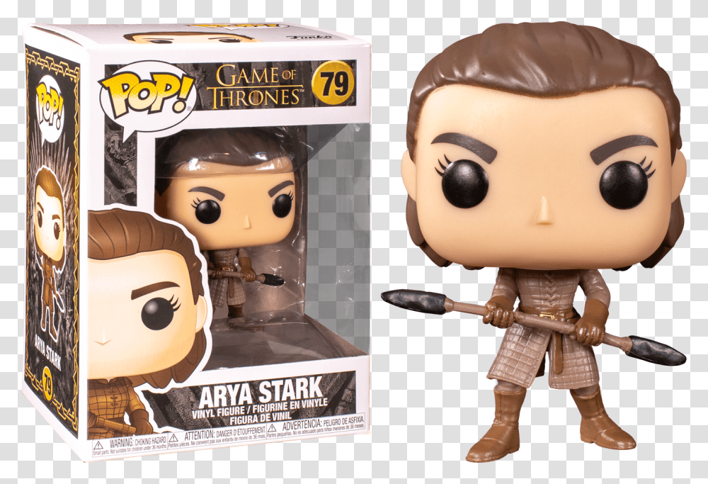 Game Of Thrones Funko Pop Arya Stark, Toy, Doll, Figurine, Person Transparent Png
