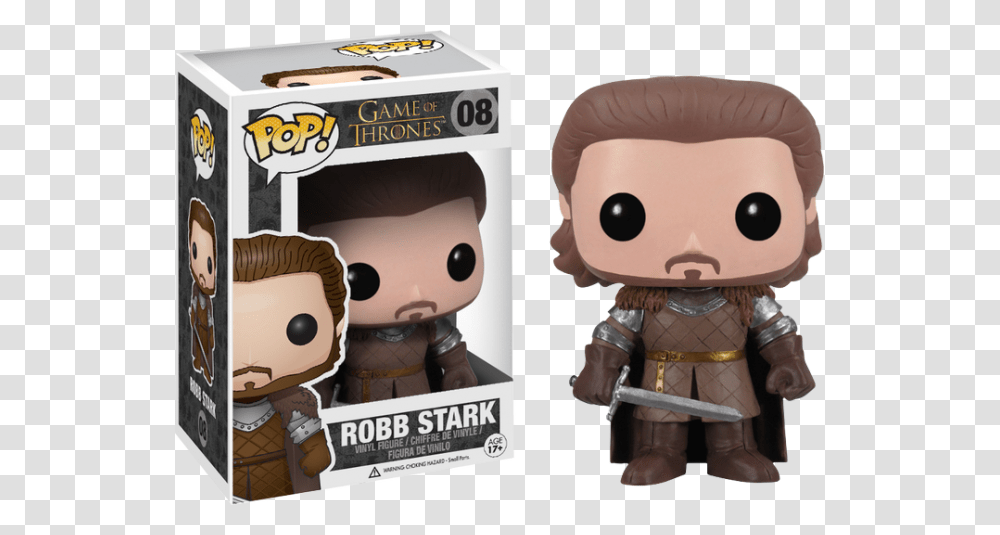 Game Of Thrones Funko Pop Game Of Thrones Robb Stark, Doll, Toy, Plush, Figurine Transparent Png