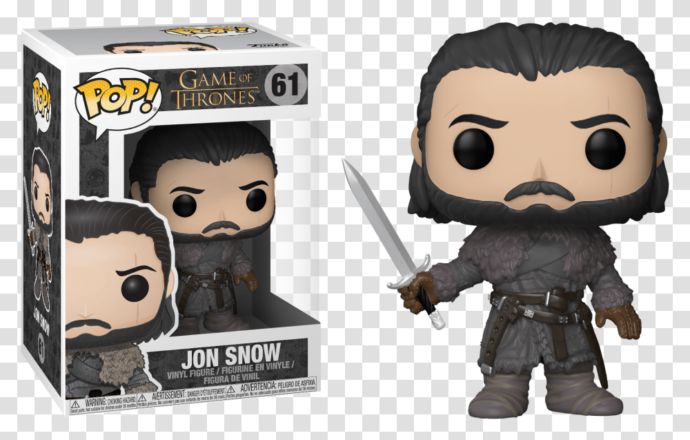Game Of Thrones Game Of Thrones Jon Snow Pop, Toy, Weapon, Blade, Head Transparent Png