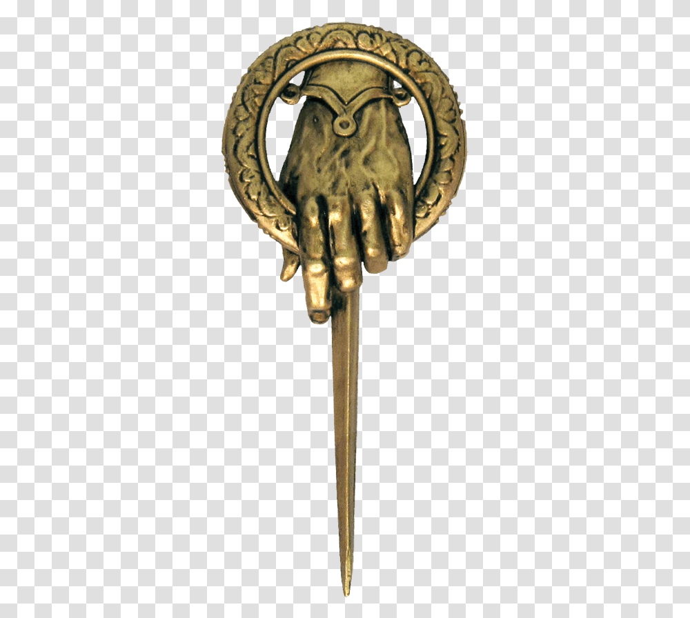 Game Of Thrones Hand Of The King Metal Pin Game Of Thrones Hand Of The King, Food, Bronze, Candy, Cross Transparent Png
