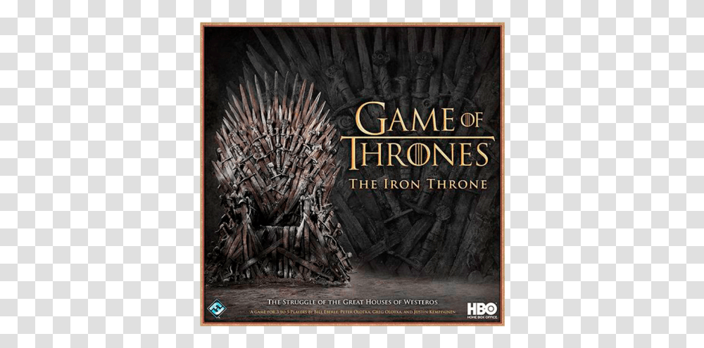 Game Of Thrones Iron Throne Hbo, Furniture, Book, Novel, Poster Transparent Png