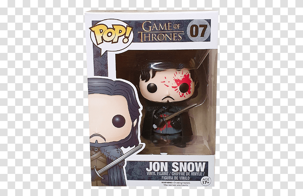 Game Of Thrones Jon Snow Bloody Us Exclusive Pop Vinyl Figure Hound Funko Pop Fake, Poster, Advertisement, Sweets, Food Transparent Png