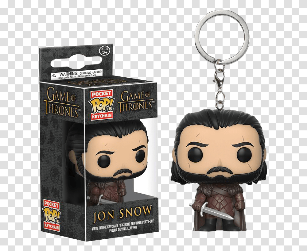 Game Of Thrones Jon Snow Funko Pop Keychain, Toy, Doll Transparent Png