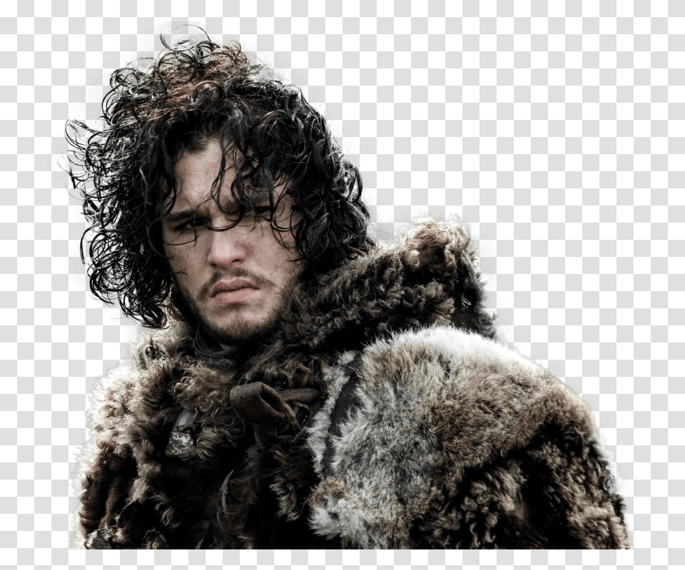 Game Of Thrones Jon Snow, Fur, Person, Face Transparent Png