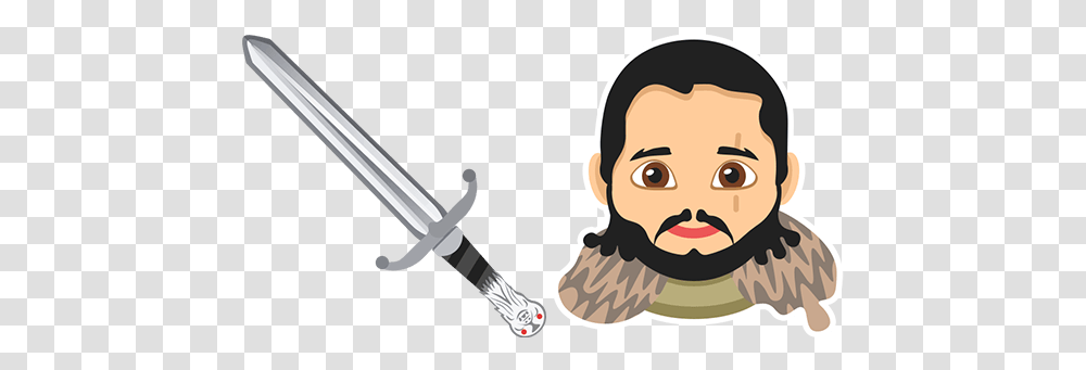 Game Of Thrones Jon Snow Longclaw Sword Cursor - Custom Cartoon, Weapon, Weaponry, Blade, Knife Transparent Png