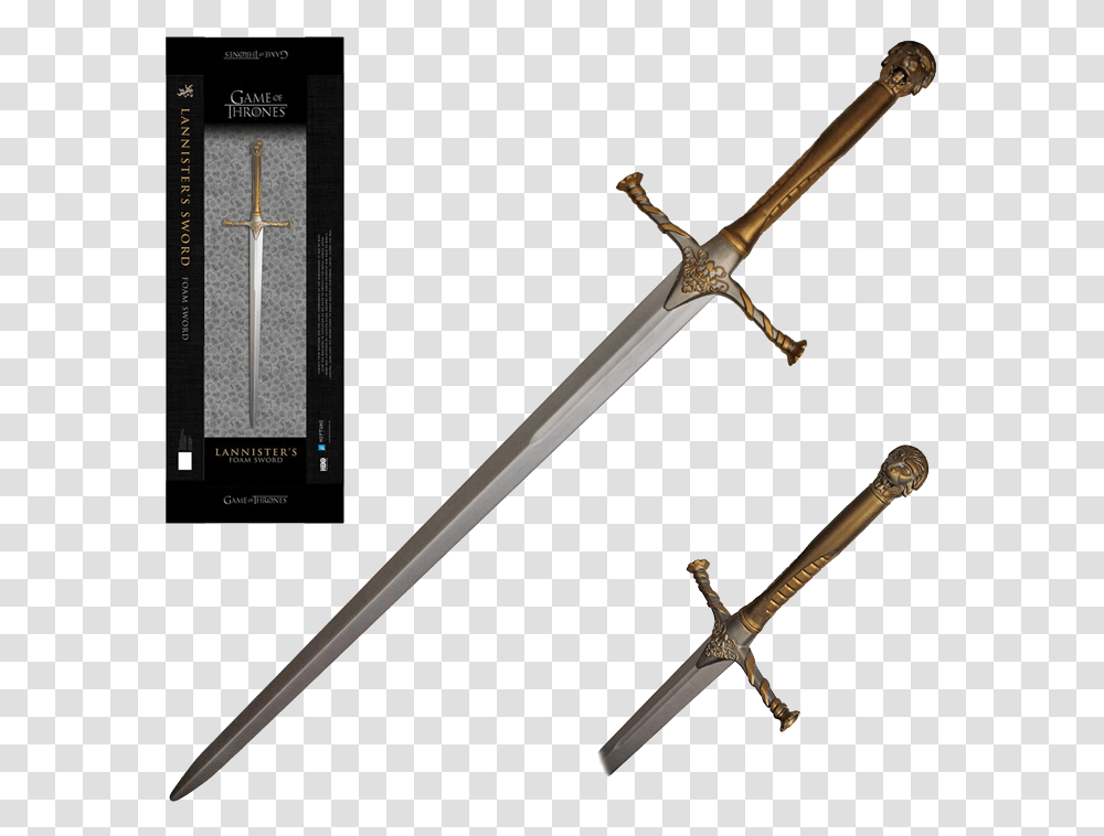 Game Of Thrones Lannister Sword, Weapon, Weaponry, Blade, Knife Transparent Png