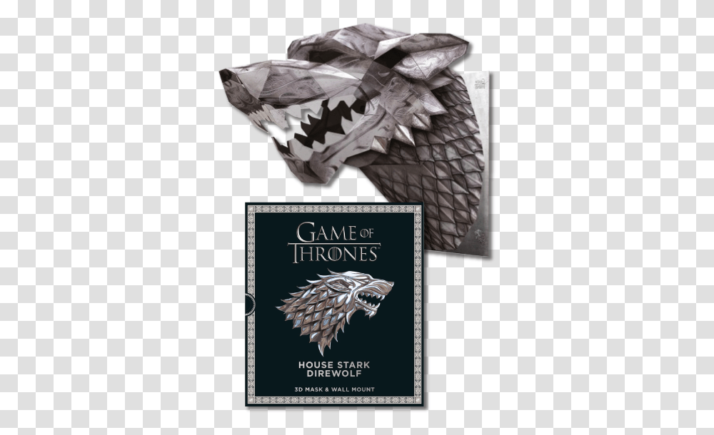 Game Of Thrones Mask House Stark Direwolf Wintercroft Game Of Thrones, Paper, Art, Bird, Animal Transparent Png