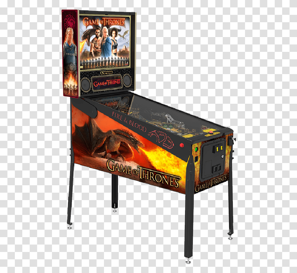 Game Of Thrones Pinball Limited Edition, Arcade Game Machine, Person, Human Transparent Png