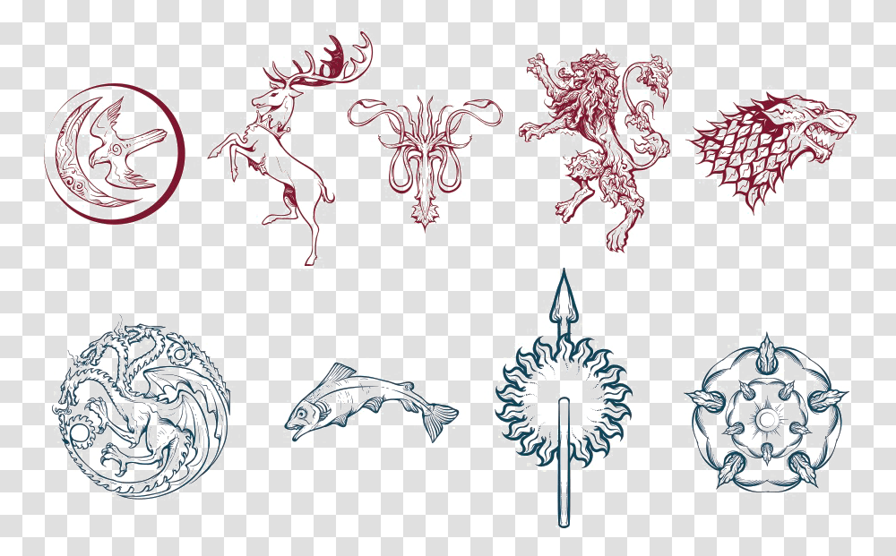 Game Of Thrones, Snowflake, Pattern, Embroidery Transparent Png