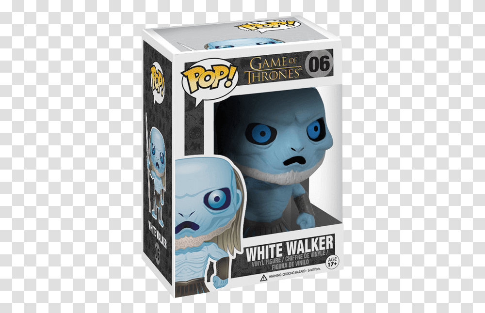 Game Of Thrones White Walker Pop Figure Game Of Thrones White Walker Pop Vinyl Figure, Label, Advertisement, Poster Transparent Png