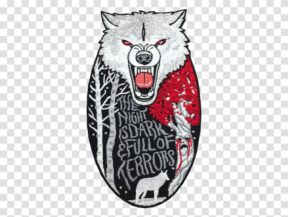 Game Of Thrones Wolf Patch Automotive Decal, Rug, Art, Animal, Vulture Transparent Png