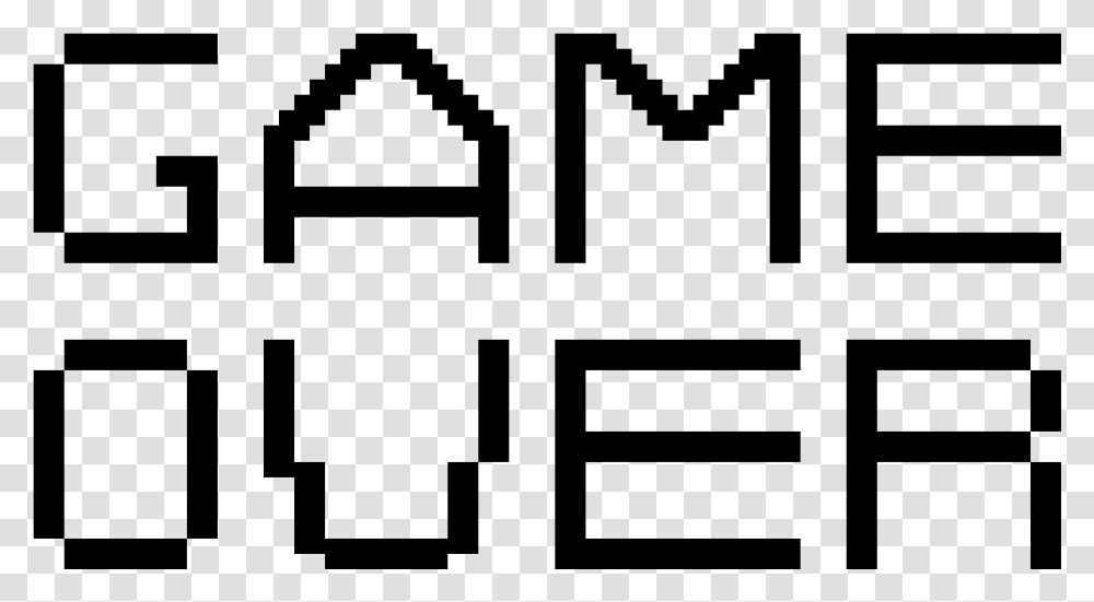 Game Over Game Over Pixel Sprite, Gray, World Of Warcraft Transparent Png