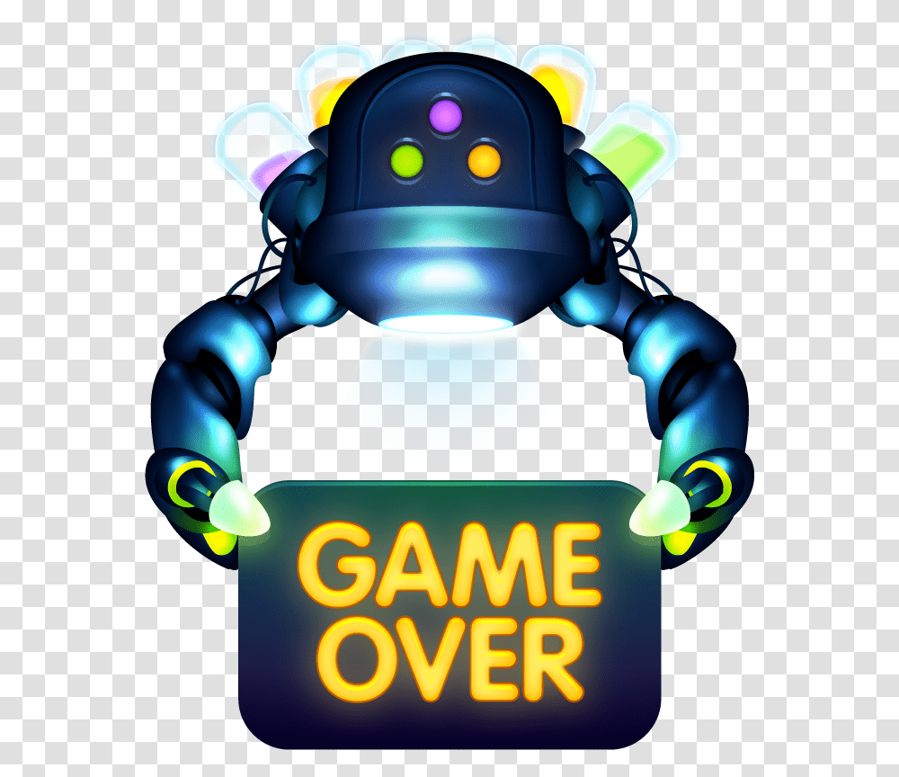 Game Over Game Over Robot, Toy Transparent Png