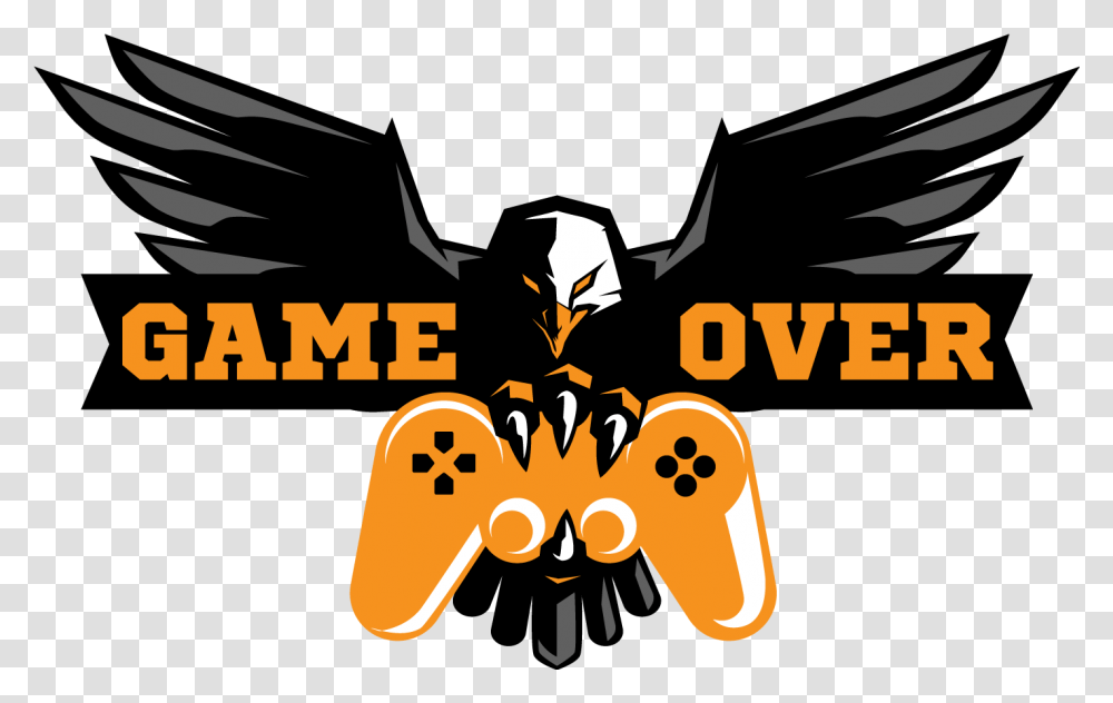 Game Over Pc Virtual Proleague Team Game Over Logo, Symbol, Poster, Advertisement, Binoculars Transparent Png