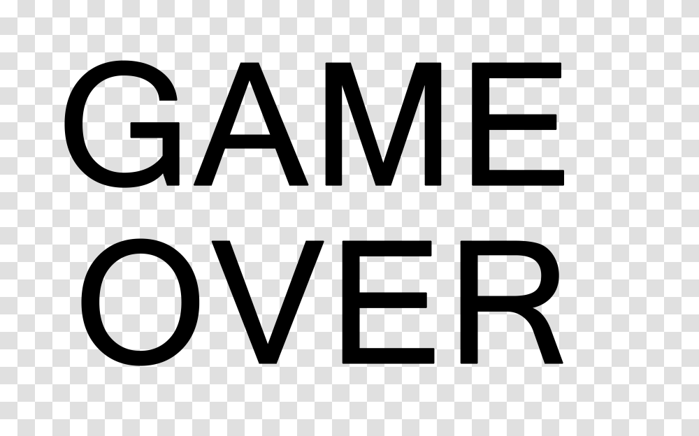 Game Over, Gray, Alphabet Transparent Png