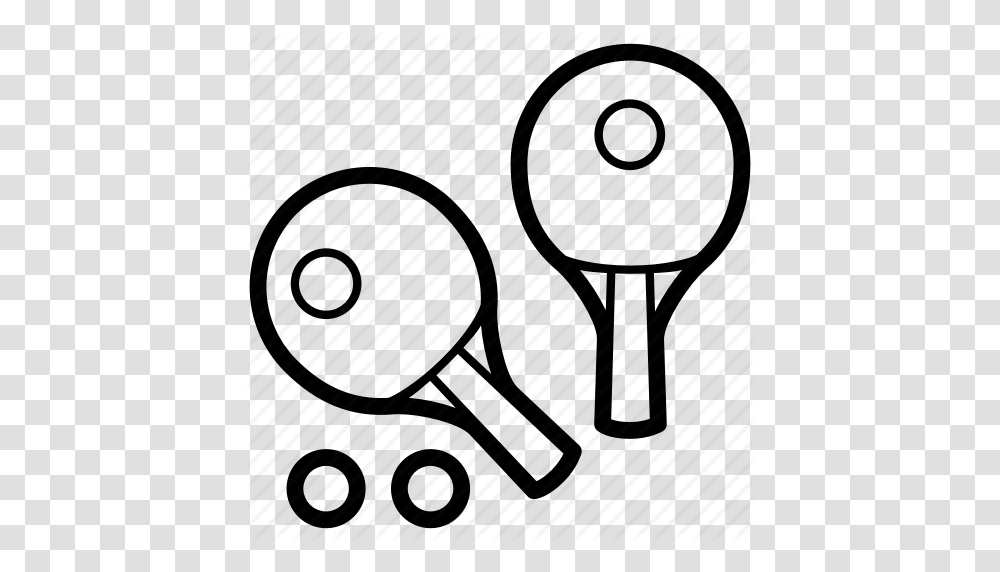 Game Pingpong Rackets Set Sport Sporty Icon, Sphere Transparent Png
