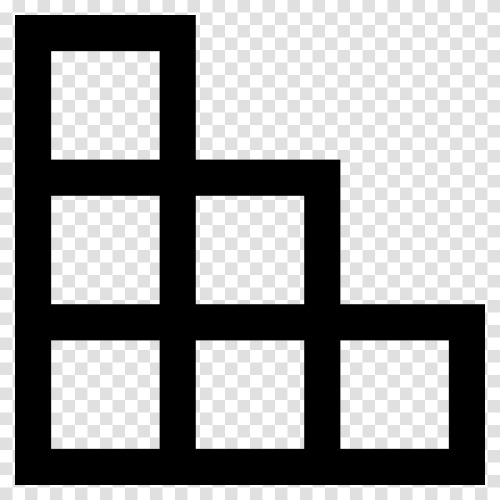 Game Puzzle Tetris Icon Free Download, Rug, Stencil, Silhouette Transparent Png
