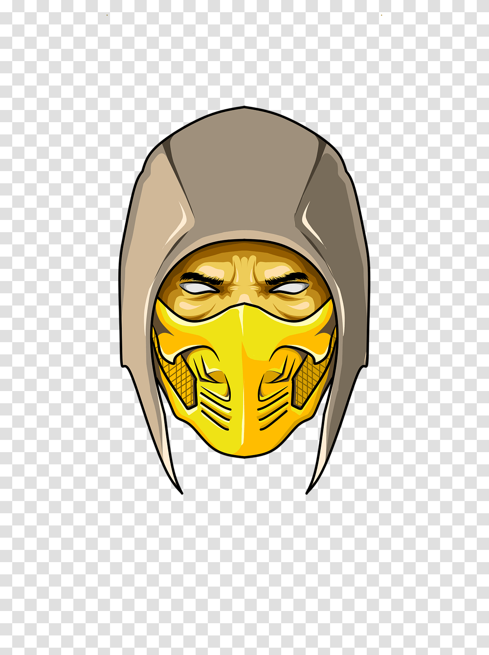Game Scorpion Mk Scorpions Head Mortal Kombat, Mask, Jaw, Face, Halloween Transparent Png