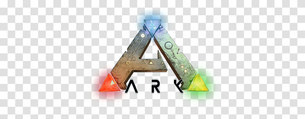 Game Servers And Teamspeak From Logo Ark, Text, Label, Tool, Triangle Transparent Png