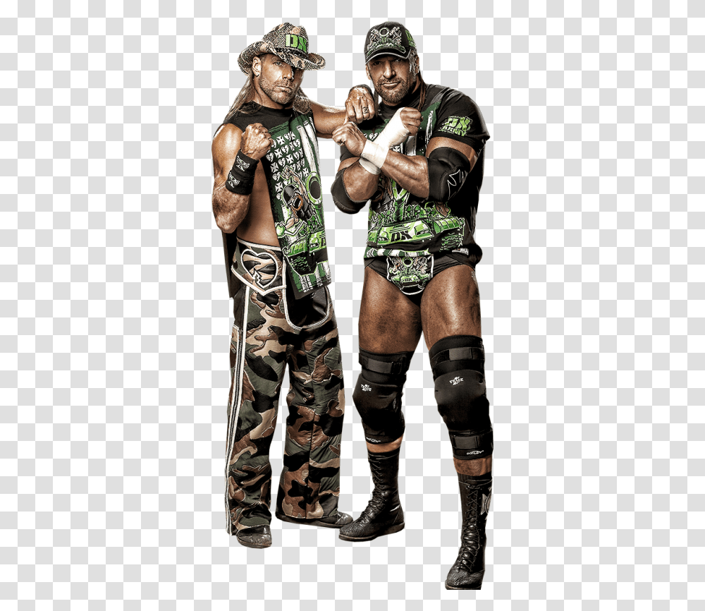 Game Stars Fighting Ring Champion Square Stars Shawn Michaels And Triple H, Skin, Person, Arm Transparent Png