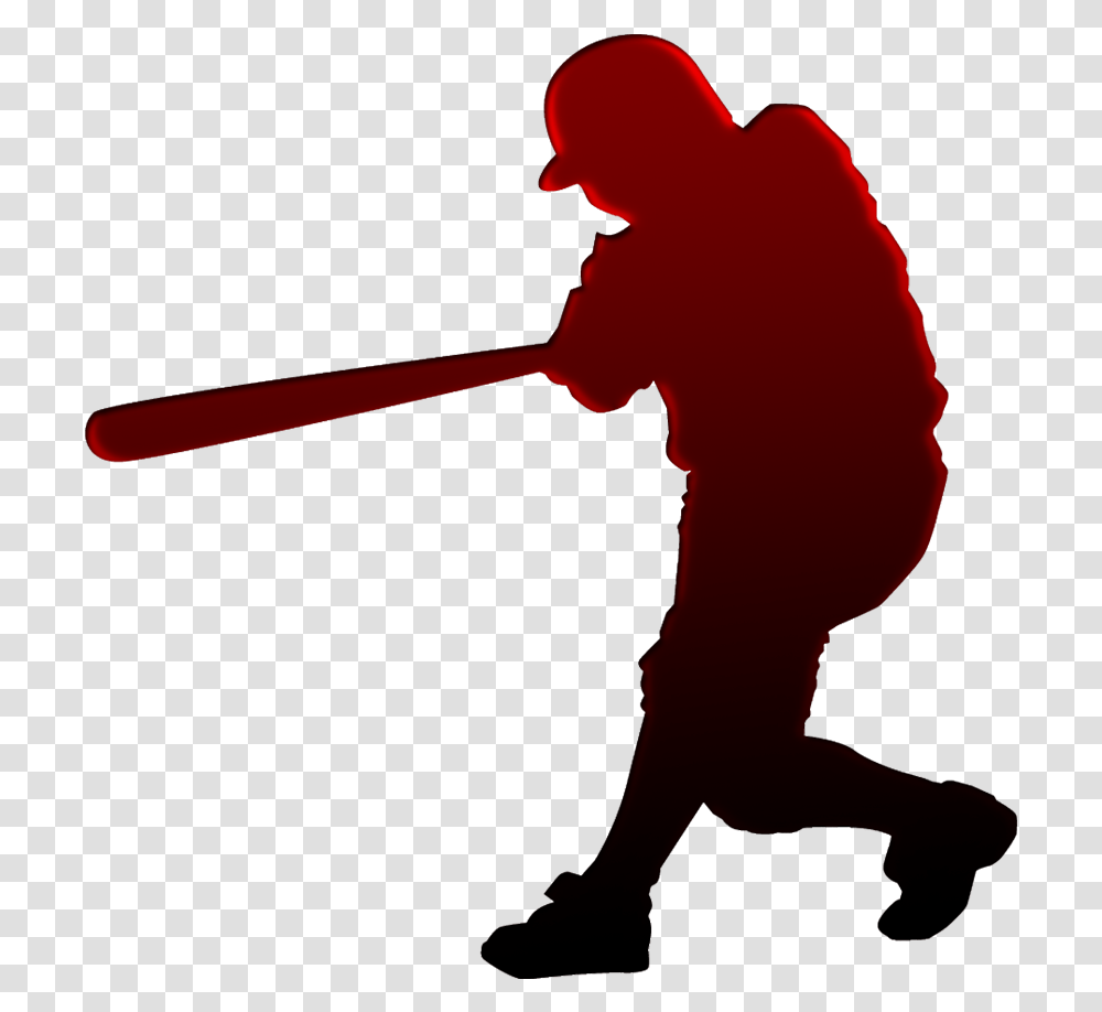 Game With Softball Hitting Lessons Baseball Red Silhouette, Person, Human, People, Team Sport Transparent Png