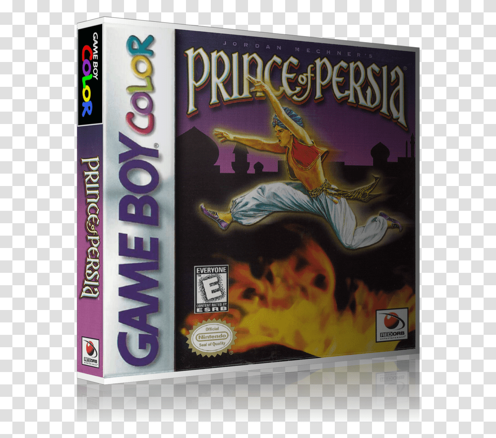 Gameboy Color Prince Of Persia Game Cover To Fit A Game Boy, Poster, Advertisement, Disk, Person Transparent Png